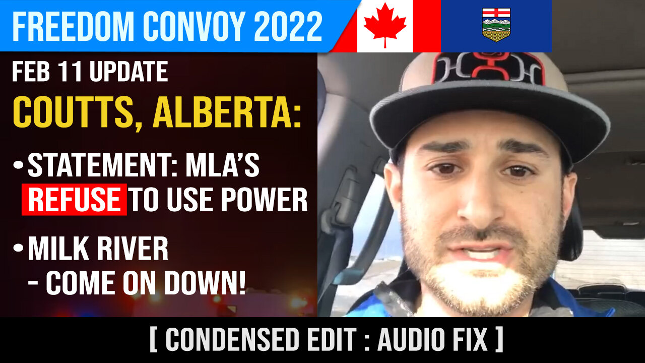 Coutts Statement: MLA's Refuse to Use Power to Remove Kenney; Milk RIver - Come on Down