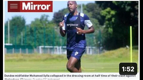 Dundee midfielder Mohamed Sylla collapsed in the dressing room...