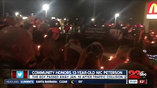 Community honors 13-year-old Nic Peterson in Northwest Bakersfield