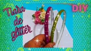 TIARA DE GLITTER ! DIY! FAÇA VOCÊ MESMO!