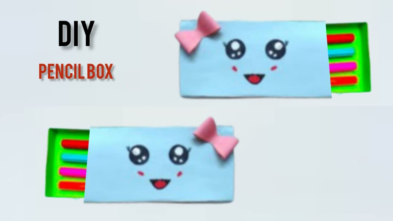 DIY paper pencil box idea | Easy Origami box tutorial | How to make a paper pencil box