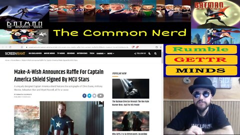 Good News! A Raffle for a Signed Capt Americas Shield to Benefit Kids