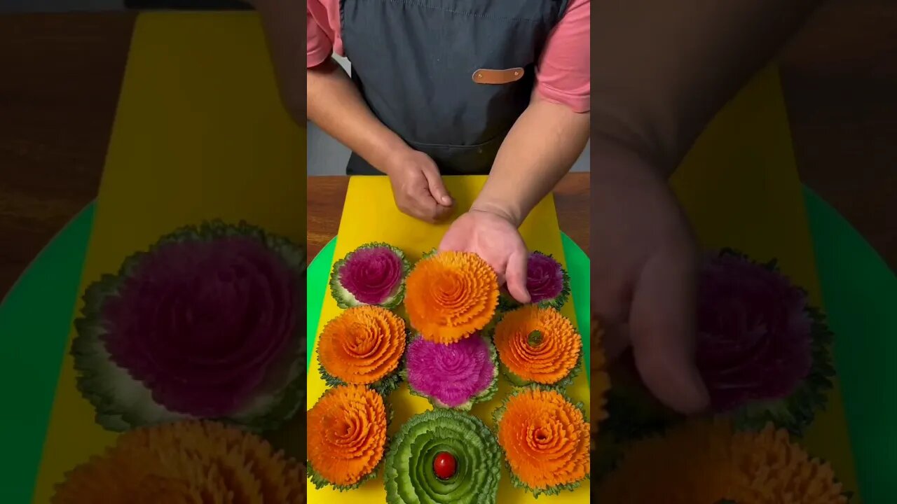Art Work with Vegetables #food #foodie #shortvideo #youtubeshorts #recipe #shorts