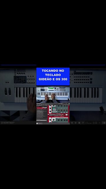 Tocando no teclado - Gideão e os 300