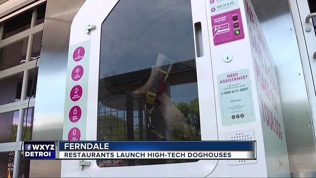 Air-conditioned dog houses now outside metro Detroit restaurants