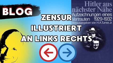 Zensur illustriert an LINKS RECHTS