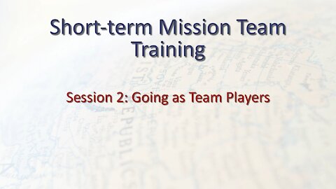 STM Session 2: Going as Team Players