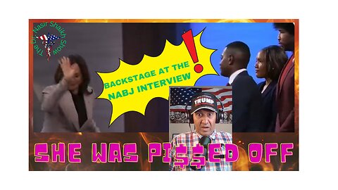 KAMALA WAS PISSED - Her Backstage REACTION at National Association of Black Journalists