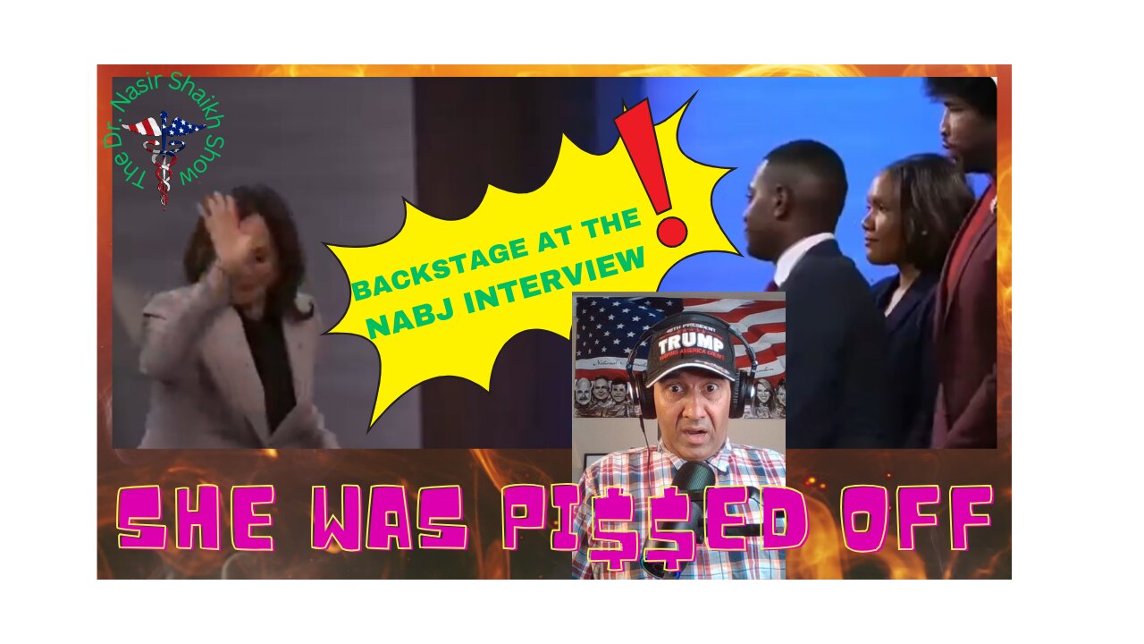 KAMALA WAS PISSED - Her Backstage REACTION at National Association of Black Journalists
