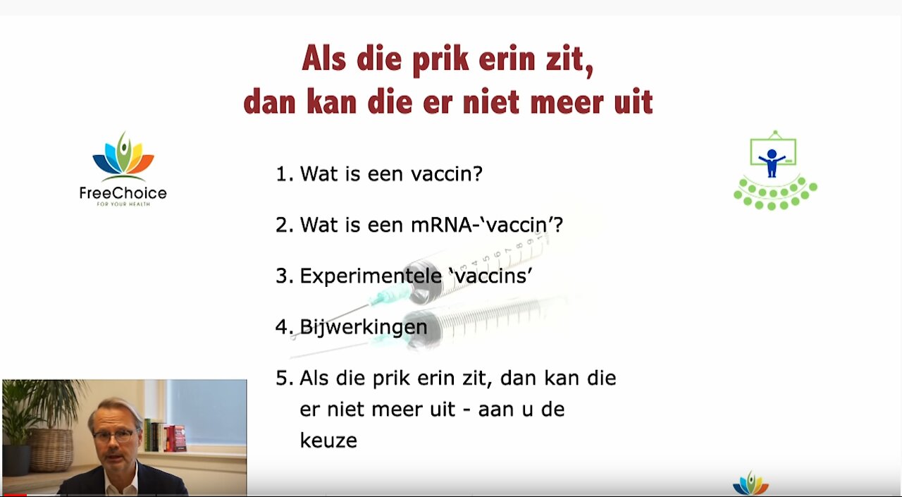 Als die prik erin zit, dan kan die er niet meer uit. College over gezondheid.