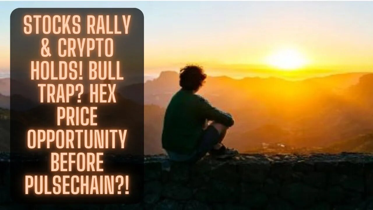 Stocks Rally & Crypto Holds! Bull Trap? Hex Price Opportunity Before Pulsechain?!