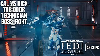 Cal vs Rick FULL Boss Fight | Star Wars Jedi Survivor 4K Clips