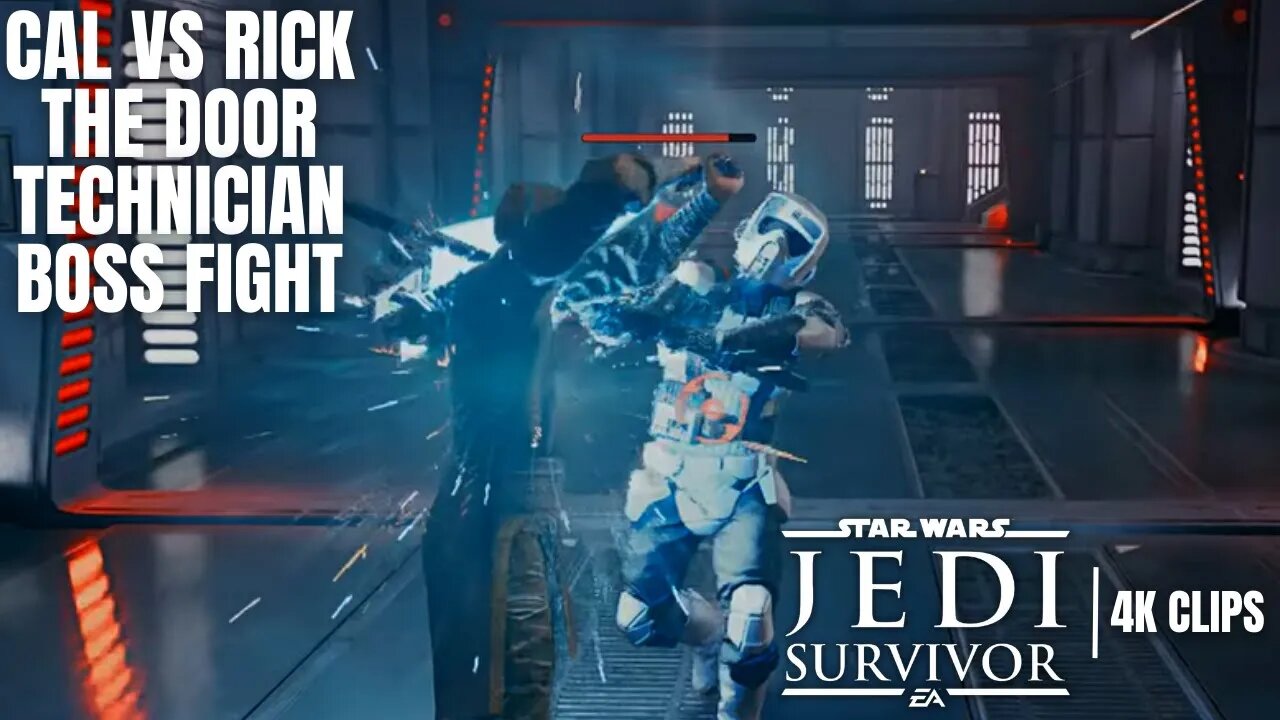 Cal vs Rick FULL Boss Fight | Star Wars Jedi Survivor 4K Clips