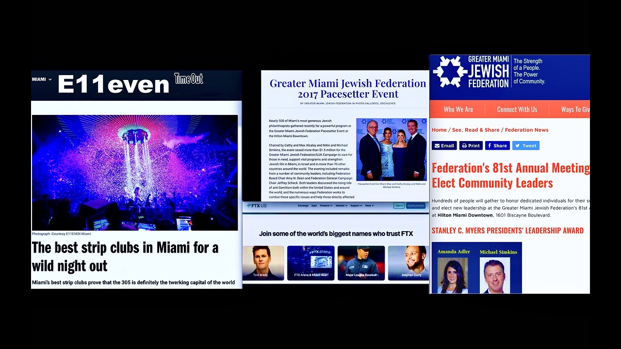 FTX Club E11even Michael Simkins Wolf Of Wall Street Expose Greater Miami Jewish Federation Leaders