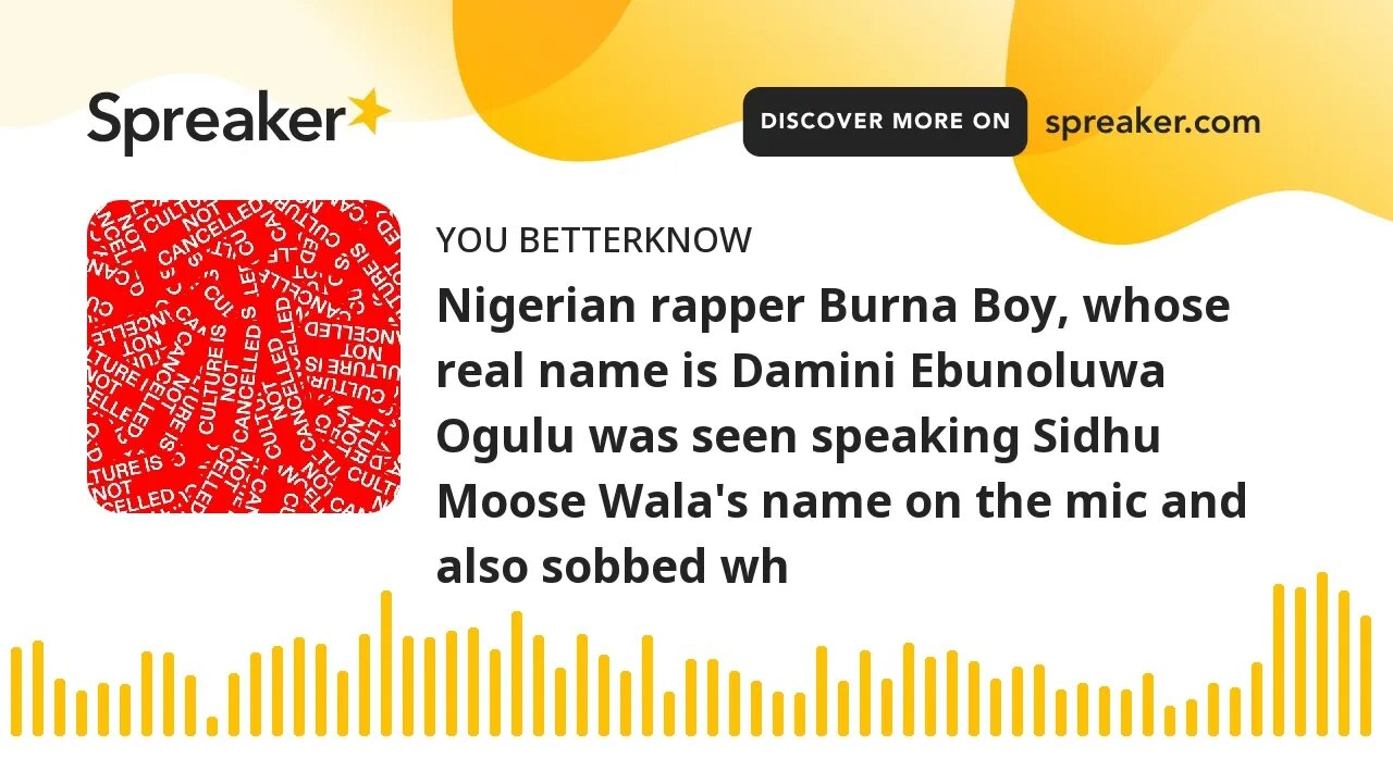 Nigerian rapper Burna Boy, whose real name is Damini Ebunoluwa Ogulu was seen speaking Sidhu Moose W