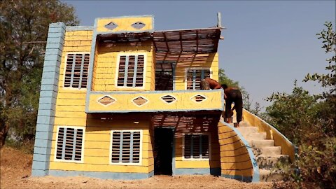 Build The Most Creative Two Story Mud Villa House