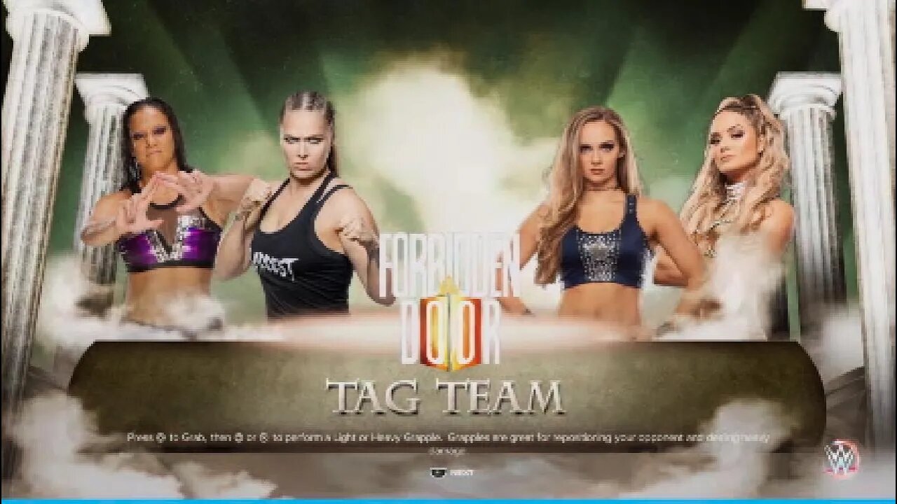 WWE X AEW Ronda Rousey & Shayna Baszler vs TayJay