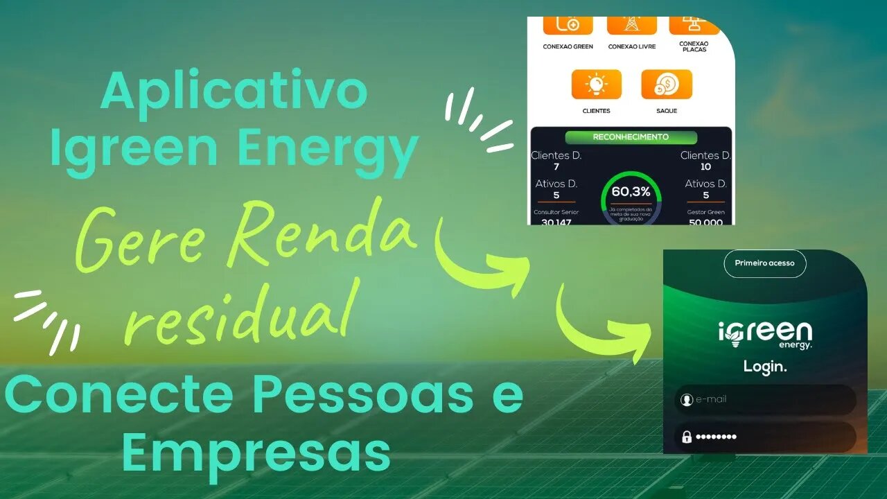 Igreen Energy Renda através do Celular saiba mais