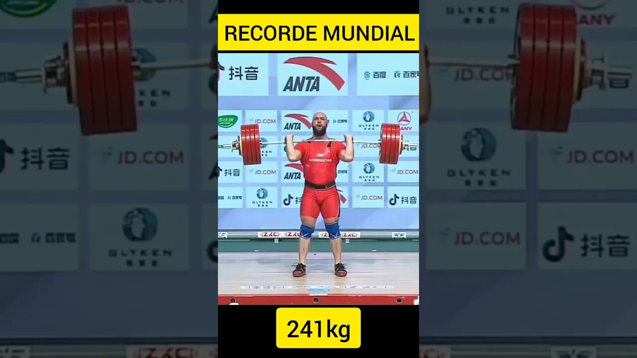 RECORDE MUNDIAL no Arremesso de 241kg de Ruslan Nurudinov (109kg) #Shorts