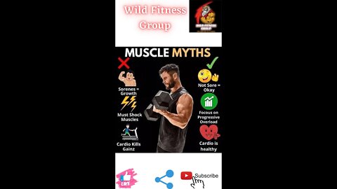 🔥Muscle myths🔥#fitness🔥#wildfitnessgroup🔥#shorts🔥