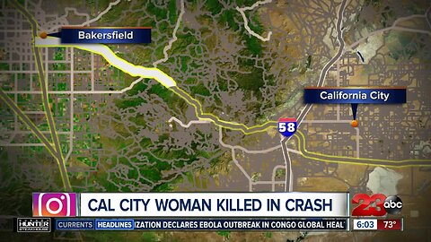 Cal City PD investigating two-car crash that left 71-year-old woman dead