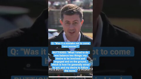Pinocchio, starring Mayor Pete