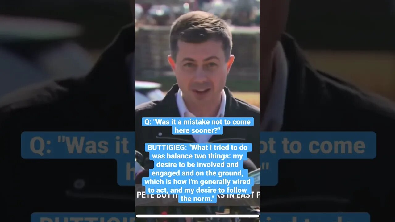 Pinocchio, starring Mayor Pete