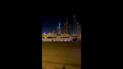 Marina Dubai JBR beach Night view