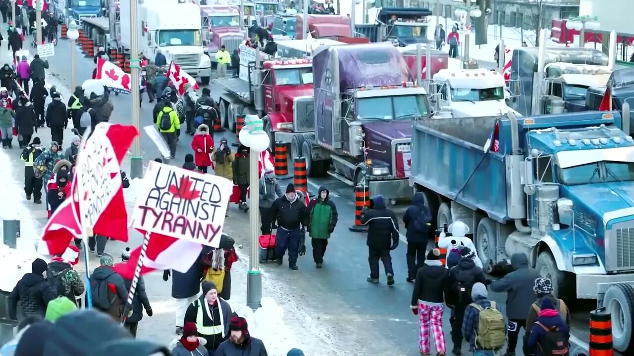 Massive Peaceful Protest Against Canadian PM And His Restrictions