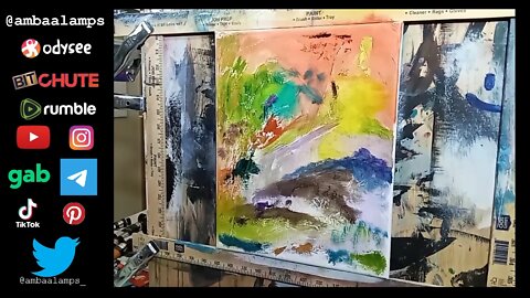Modeling Paste on Canvas + White Gesso, Oil painting Demo “Sad People See the Sun”