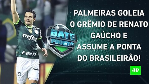 Palmeiras ATROPELA o Grêmio e "DORME" LÍDER do Brasileiro; Flamengo VENCE e SAI do Z4! | BATE PRONTO