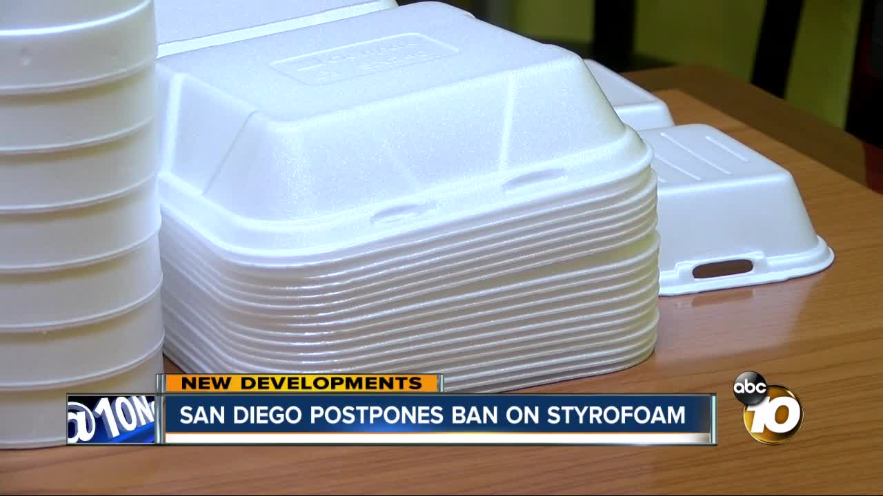 City of San Diego puts enforcement of Styrofoam ban on hold