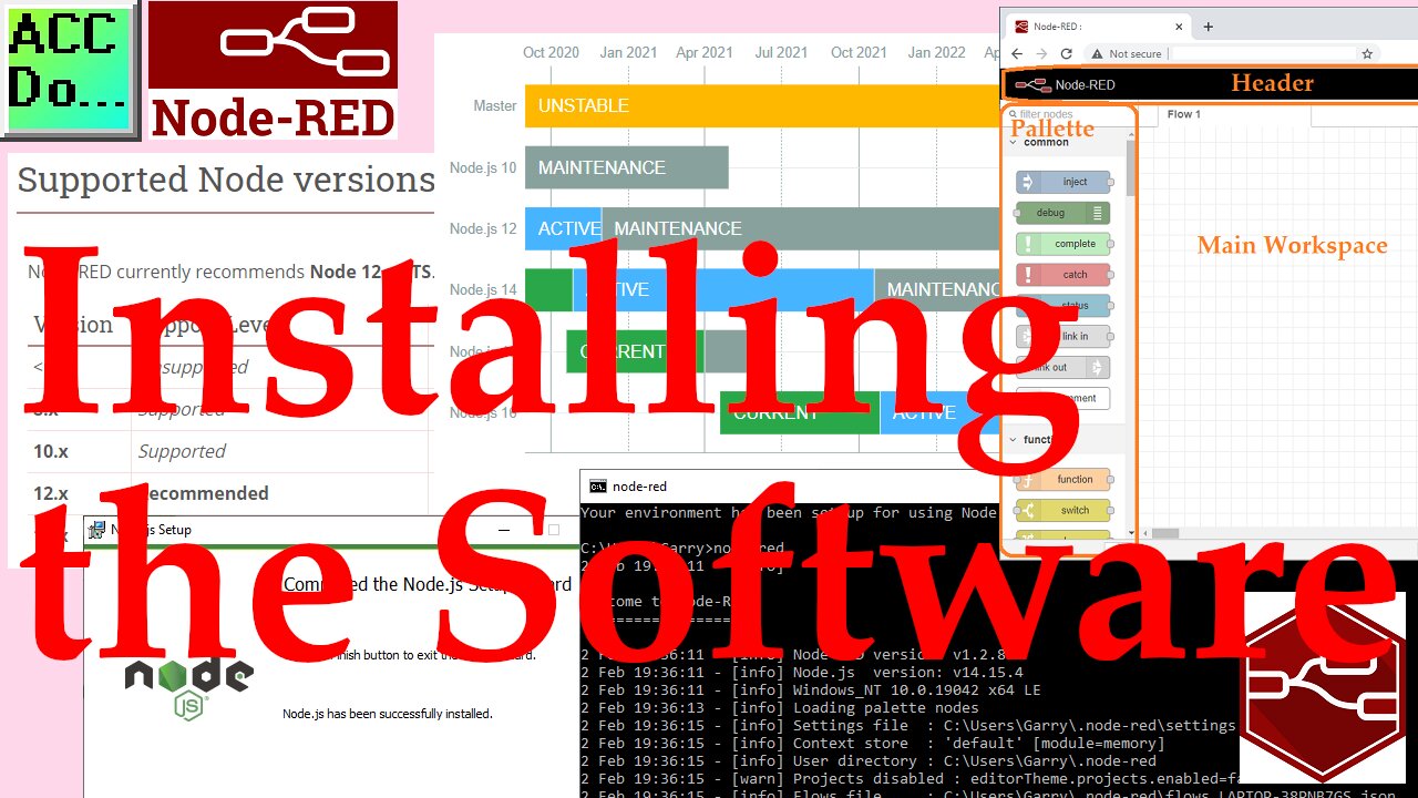 Node-RED Installing the Windows Software