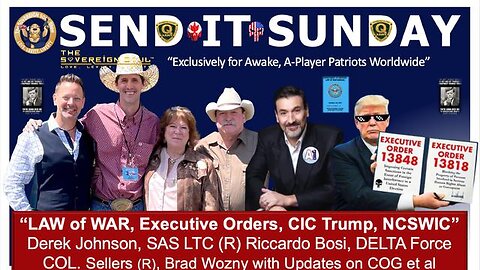 ⚡️WWG1WGA⚡️Law Of War EOs COG Roundtable w/Derek Johnson, LTC Bosi (r), COL. Chuck Sellers(r)