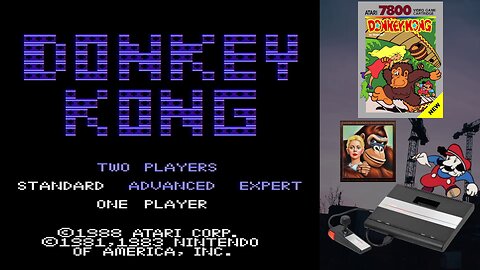 Donkey Kong (Atari 7800) - High Score run