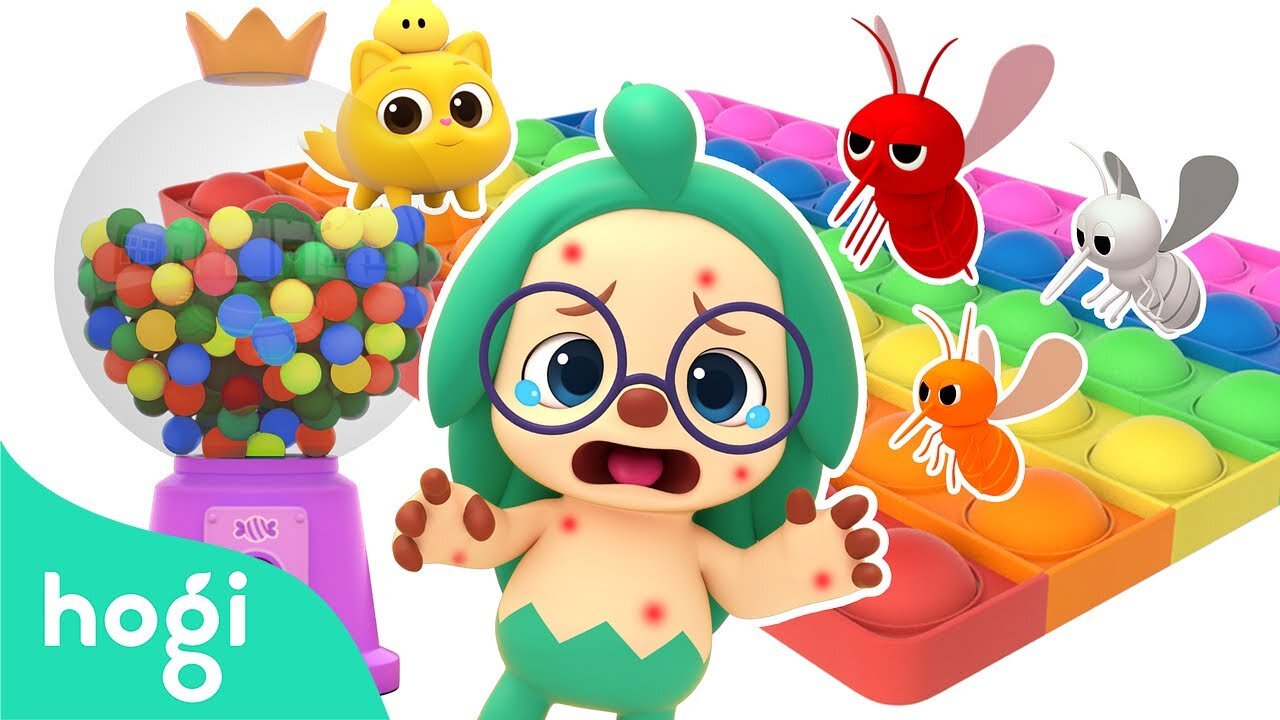 Itchy Itchy! Colorful Mosquitoes + More|Learn Colors and Nursery Rhymes for Kids|Hogi Colors