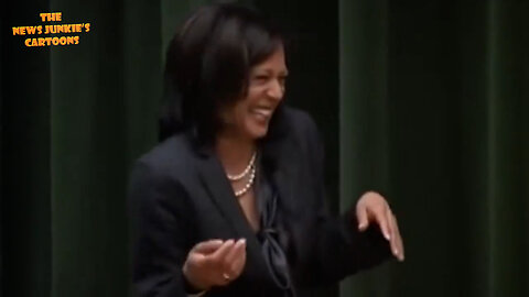 Democrats want this cackling low IQ individual to be president. Kamala: "As a woman, there's a balance to be struck between being tough, and being a bitch. Hahaha!"
