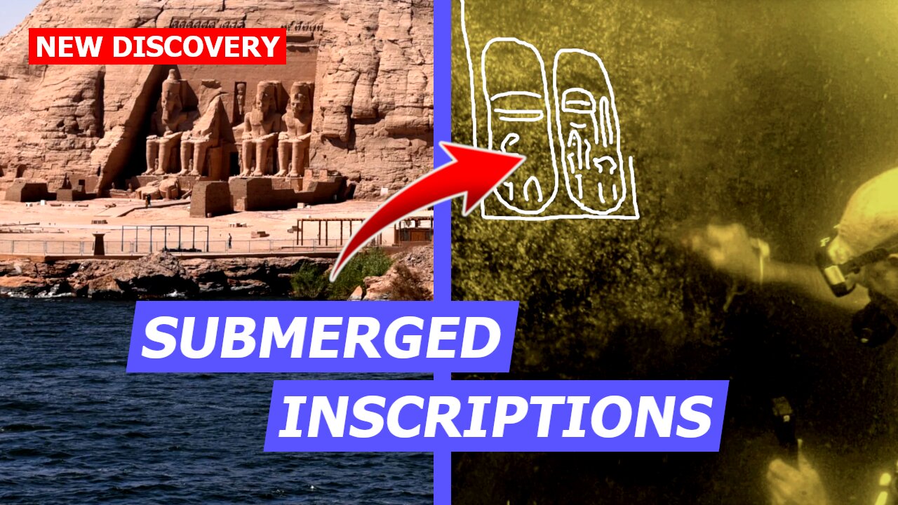 Depictions of Pharaohs and Hieroglyphs Found Underwater Near Aswan