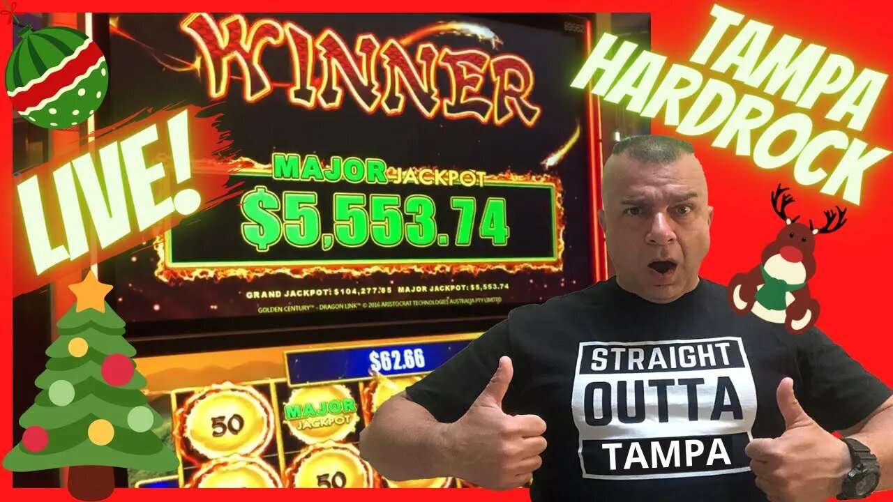 🔴LIVE! Slot Play From Hardrock Tampa Christmas Eve!