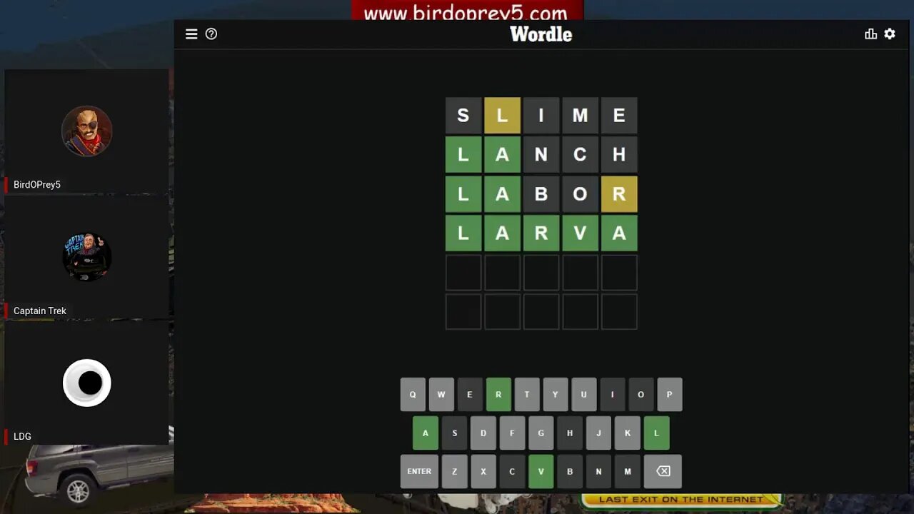Wordle LIVE - April 30, 2022 - Open Lines