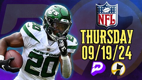 #UNDERDOGFANTASY | #PRIZEPICKS | BEST #NFL PLAYER PROPS FOR THURSDAY | 09/19/24 | #FOOTBALL | TODAY