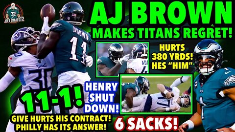 AJ BROWN GETS HIS REVENGE & DOMINATES! KING HENRY SHUT DOWN! HURTS RECORD BOOK! 35-10! COVEY!!!!