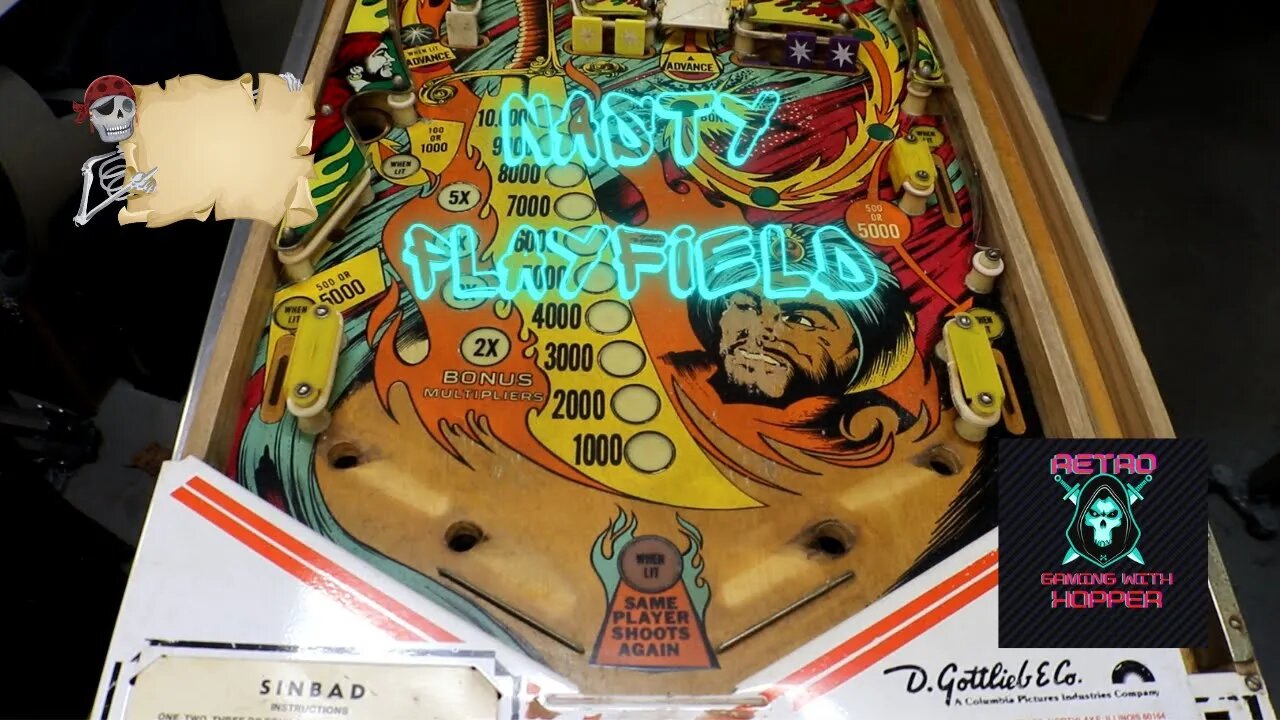 1978 Gottlieb Sinbad / Cleaning The Nasty Playfield Ep 5