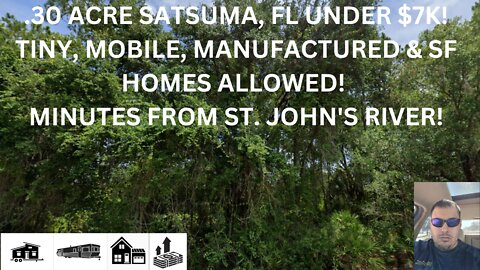 .30 ACRE SATSUMA, FL UNDER $7K! WE OWN THE LOT NEXT DOOR-BUNDLE PACK $12K!