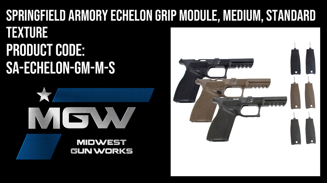 Springfield Armory Echelon Grip Module, Medium, Standard Texture - SA-ECHELON-GM-M-S