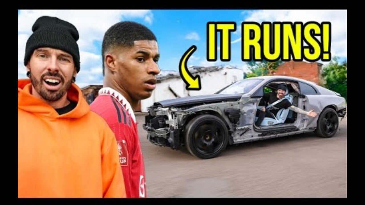 DRIVING MARCUS RASHFORDS WRECKED ROLLS ROYCE FOR THE FIRST TIME