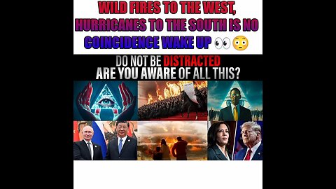 Wild fire in Wyoming plus Tornados and Hurricanes is no coincidence