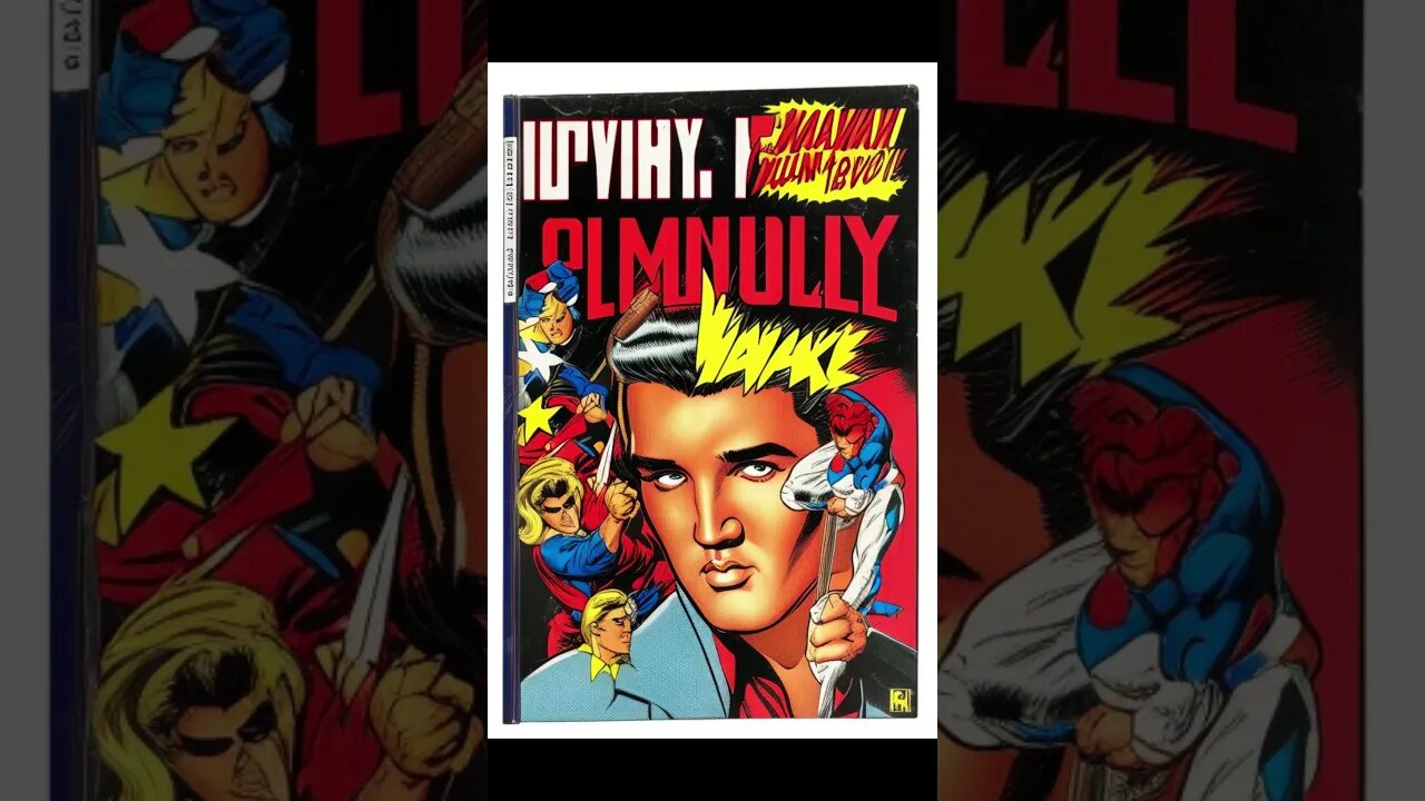ELVIS PRESLEY SUPERHERO COMIC COVERS 03 #shorts