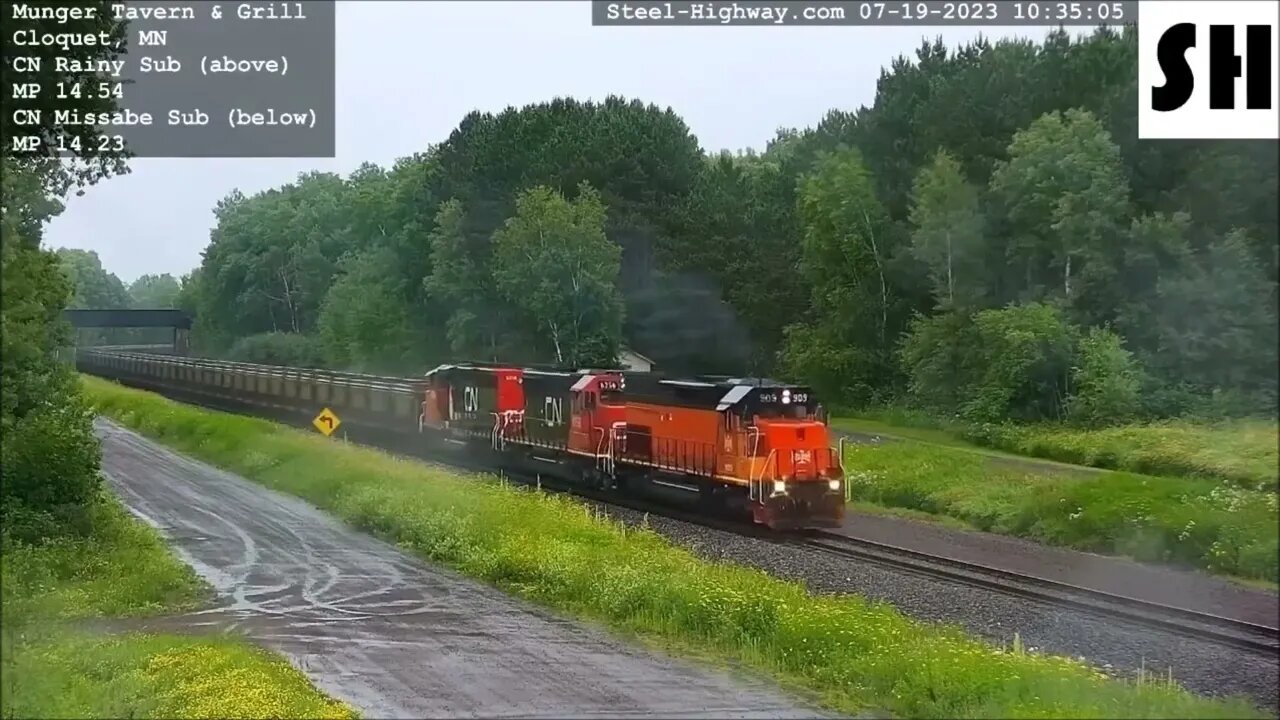 BLE 909 Leading NB Empty Taconite in Munger, MN on July 19, 2023