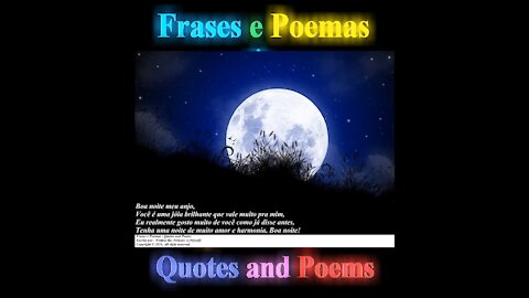 Boa noite meu anjo, você é uma jóia brilhante, gosto muito de você! [Mensagem] [Frases e Poemas]